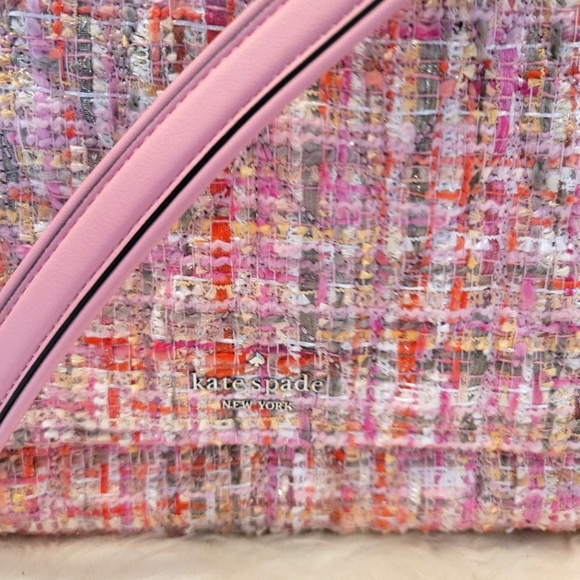 💥SOLD💥NWT Kate Spade pink tweed multi - Picture 2 of 14